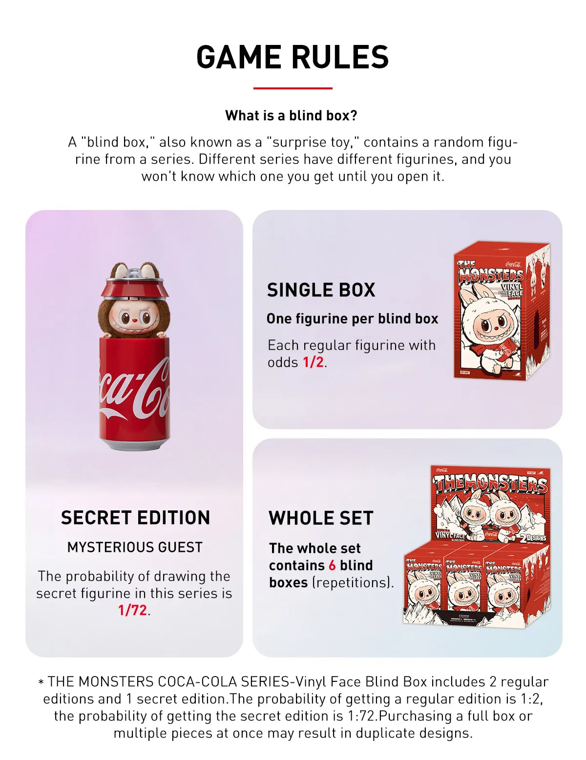Pop Mart Labubu The Monsters ‘Coca Cola’ Series Vinyl Face Blind Box