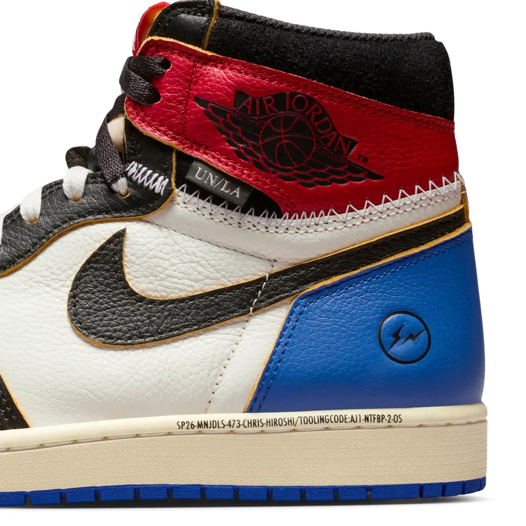 Air Jordan 1 Retro High OG SP 'Fragment x Union LA Varsity Red Sport Royal'